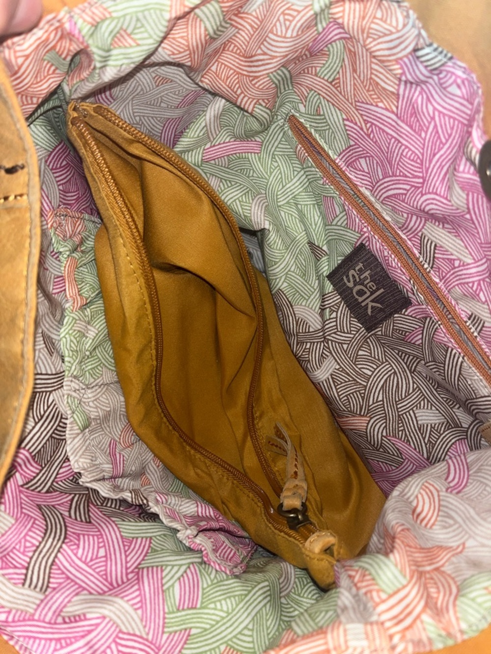 The Sak Bohemian Tan Leather Shoulder Bag, #leather #boho #indie - Picture 8 of 9